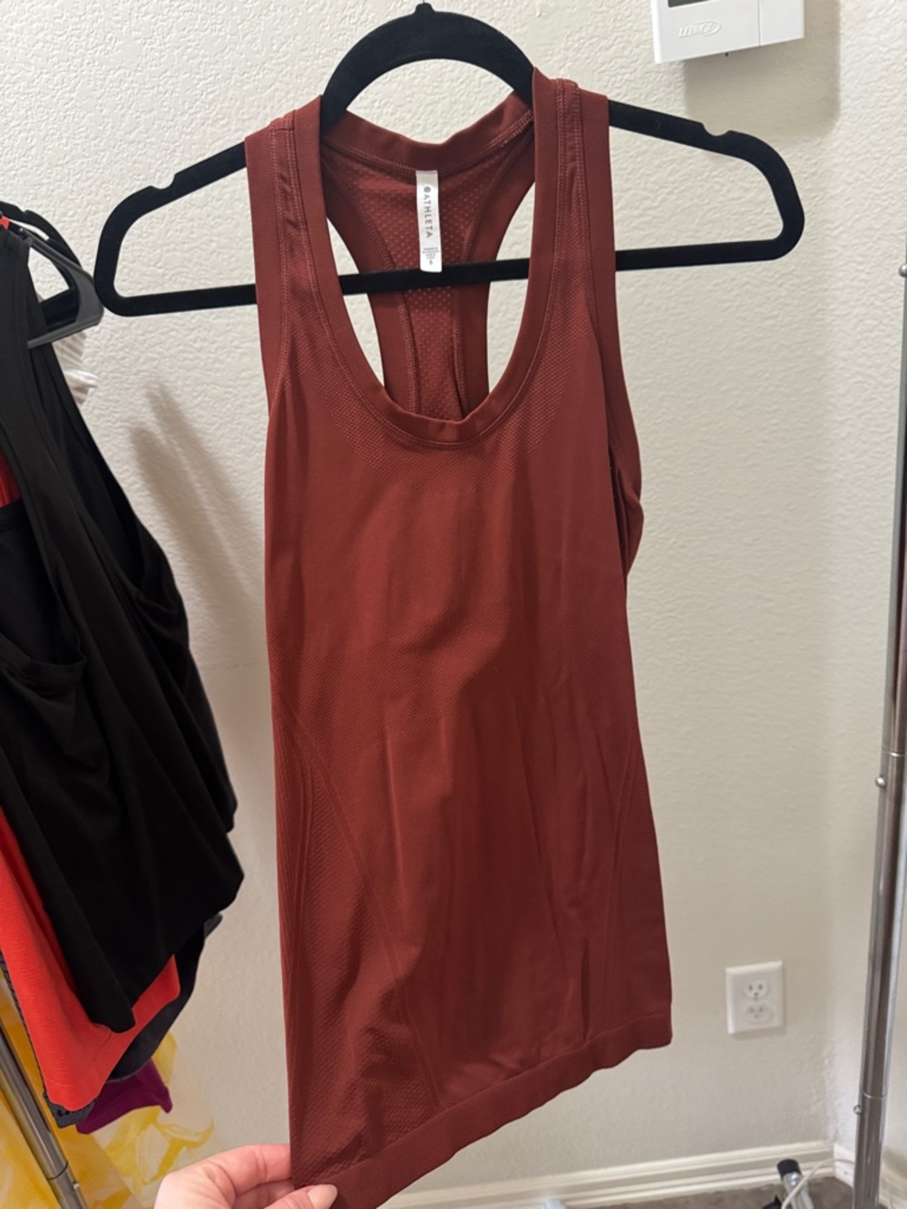 Athleta Rust Red Racerback Athletic Tank